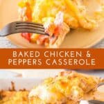 baked chicken and pepper casserole