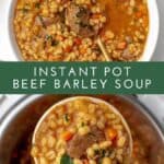 instant pot beef barley soup pin