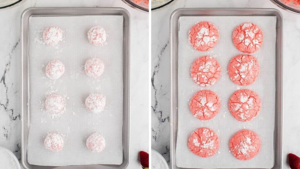 how to make strawberry cheesecake cookies