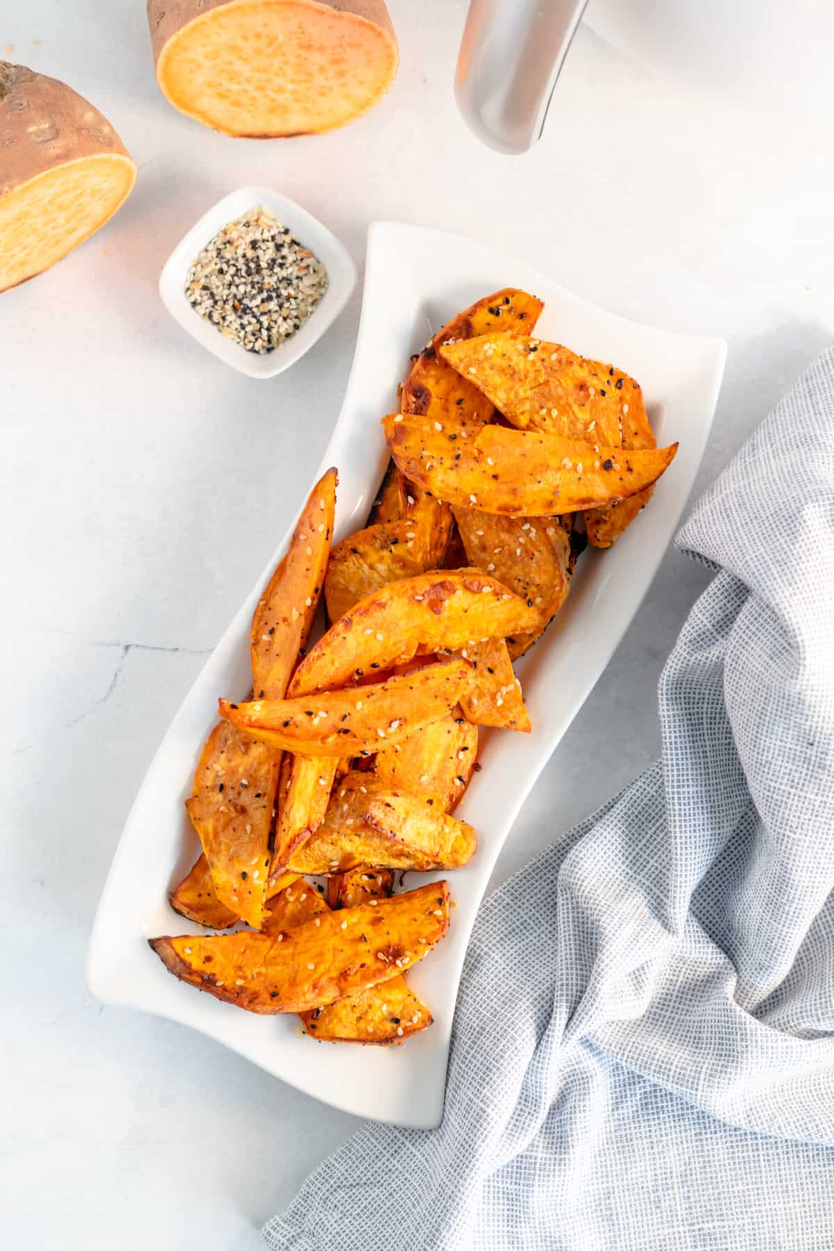 air fryer sweet potato wedges