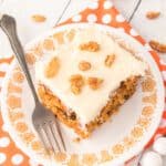 old fashioned carrot cake with pineapple