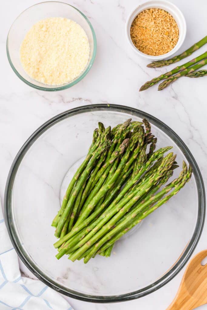 asparagus with melted butter