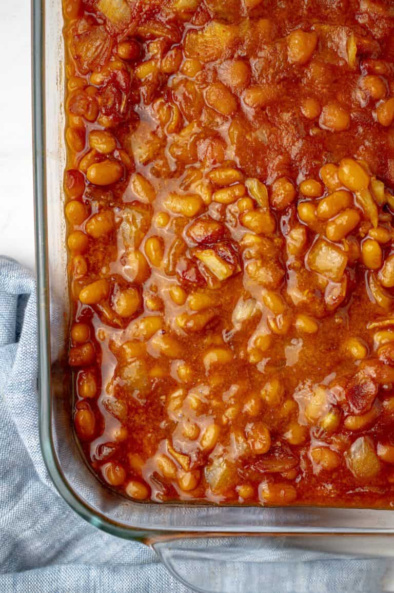 Old Fashioned Baked Beans (using canned pork and beans)