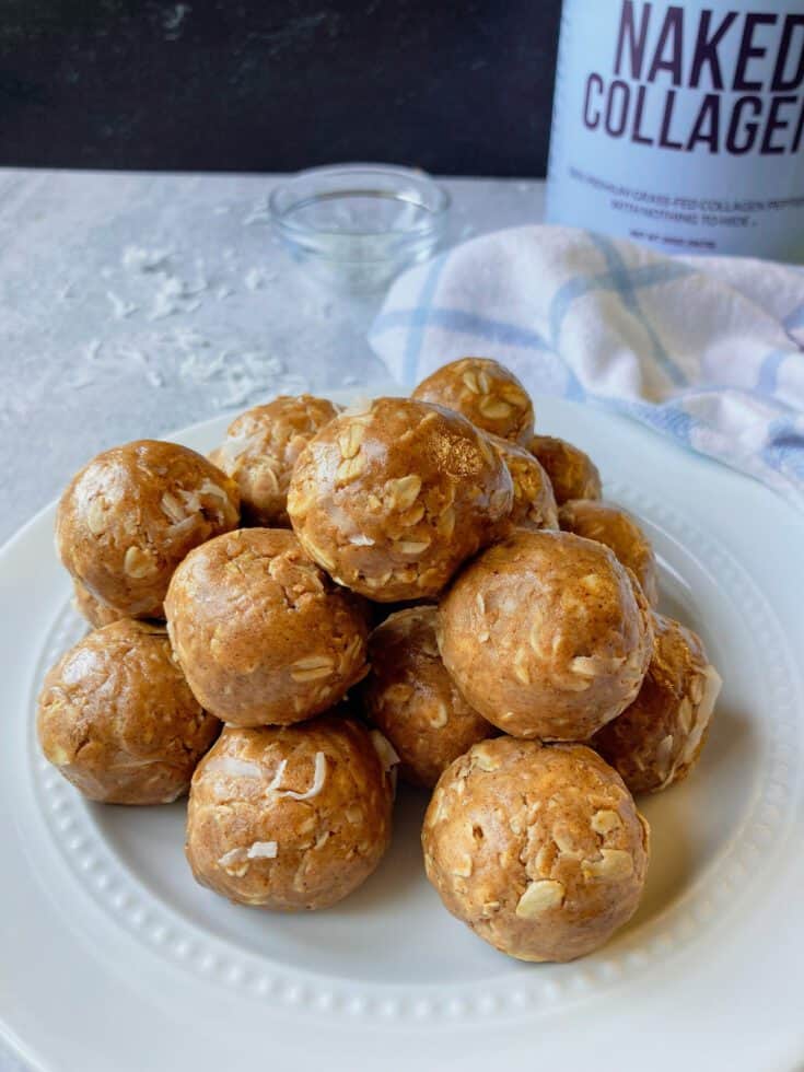 No Bake Almond Joy Protein Balls