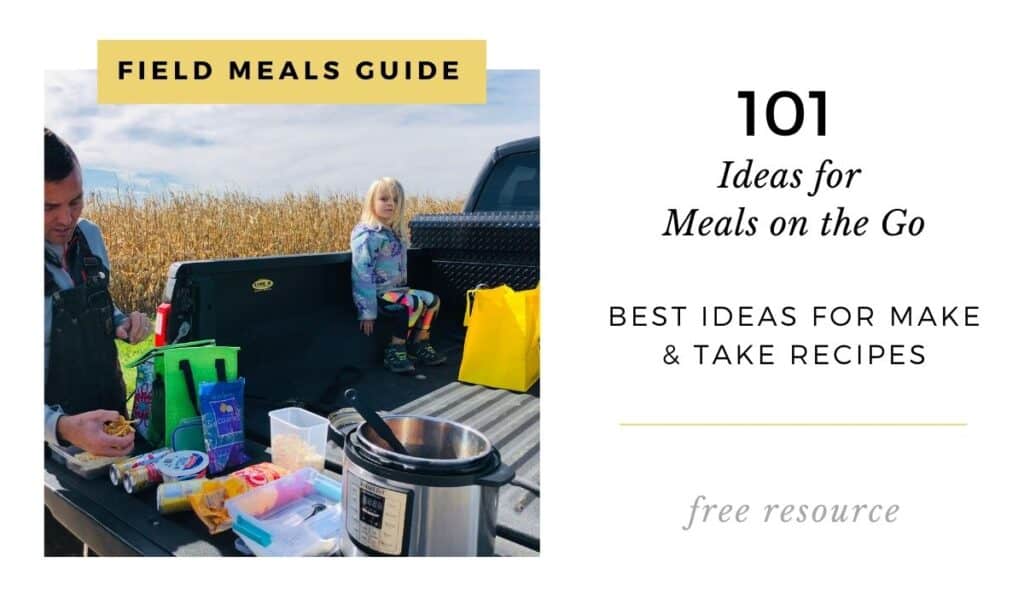 field meals guide for farmers