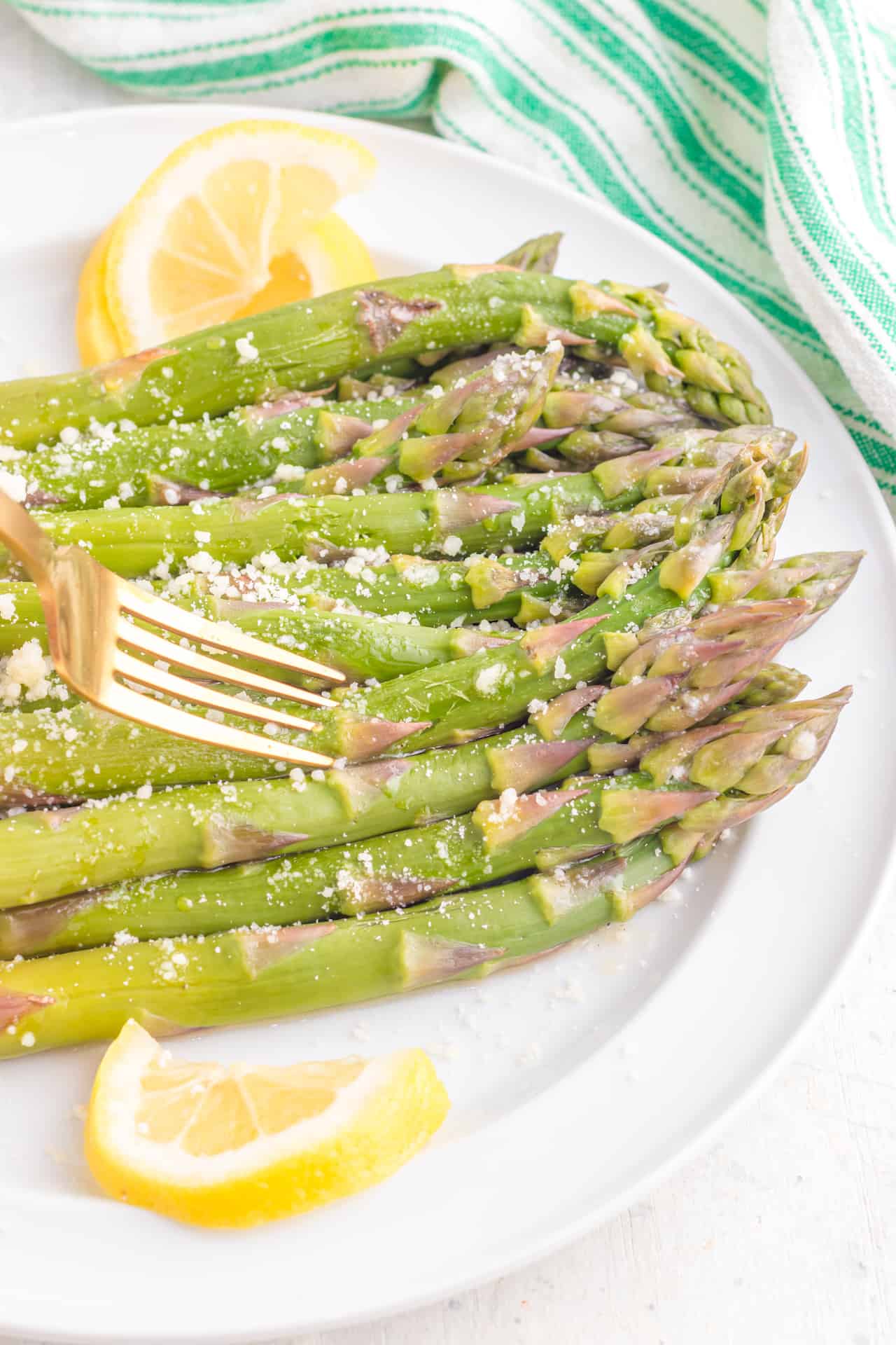 Easy Instant Pot Asparagus with Garlic Butter Sauce