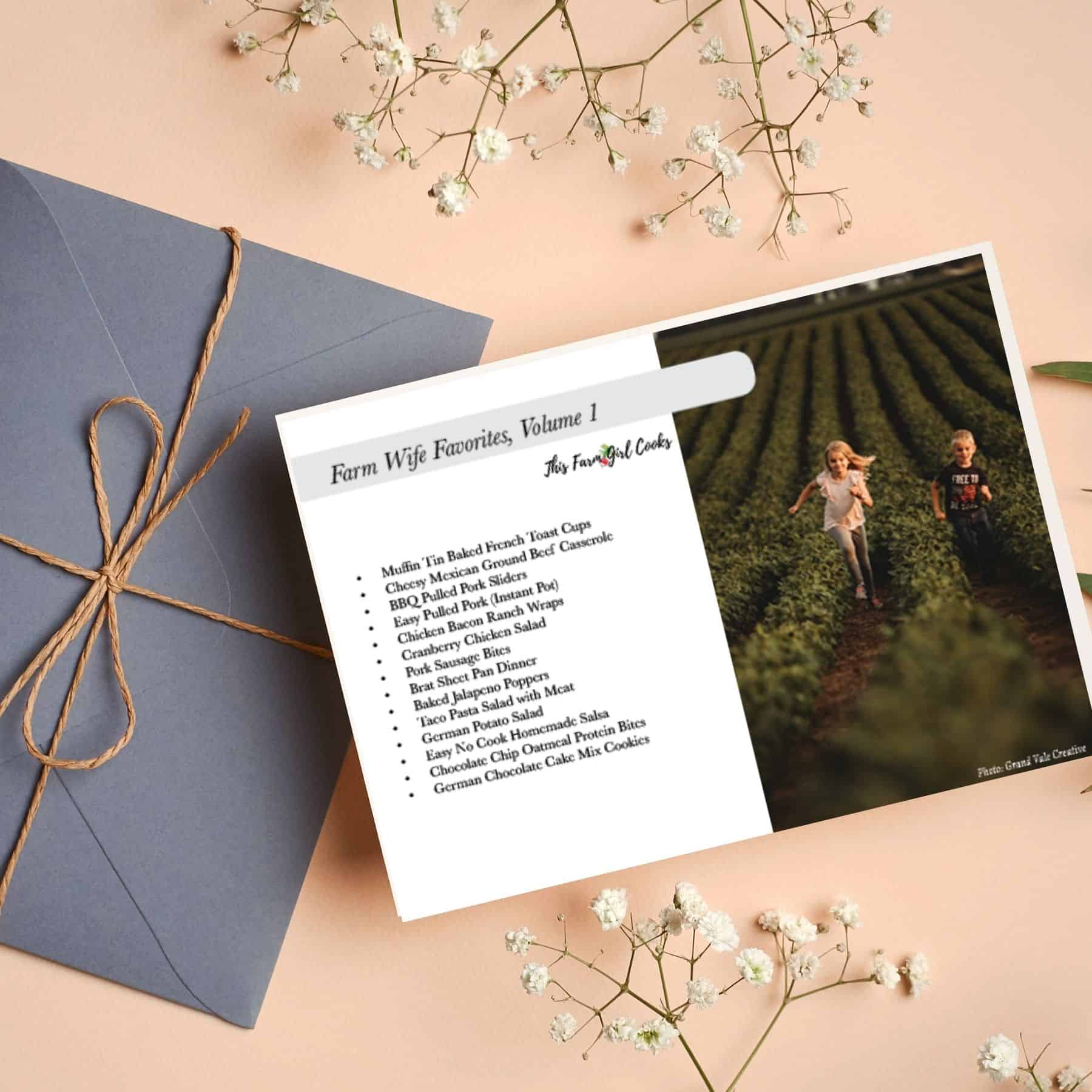 Farm wife favorites volume 1 recipe cards from This Farm Girl Cooks.