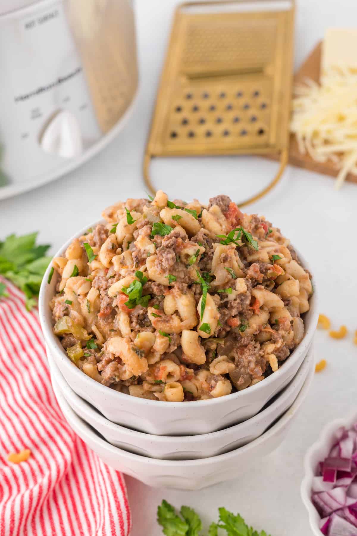 Easy Crockpot Hamburger Helper