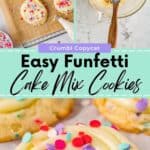Easy funfetti cake mix cookies