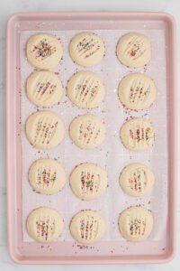 Shortbread Sprinkle Cookies