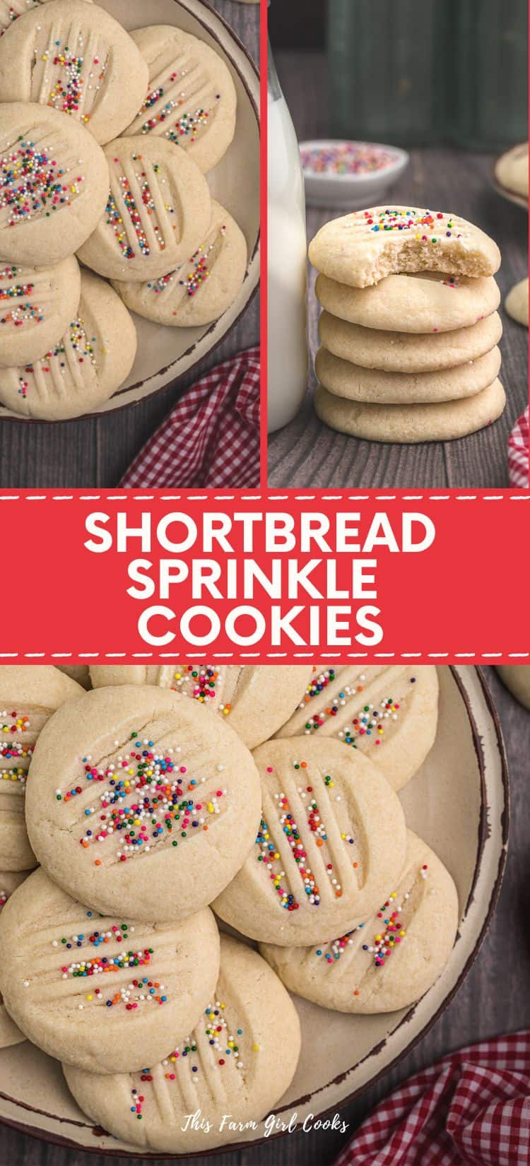 Shortbread Sprinkle Cookies