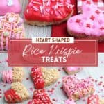 Heart shaped rice krispie treats