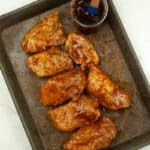 Bbq ribs after broiling.