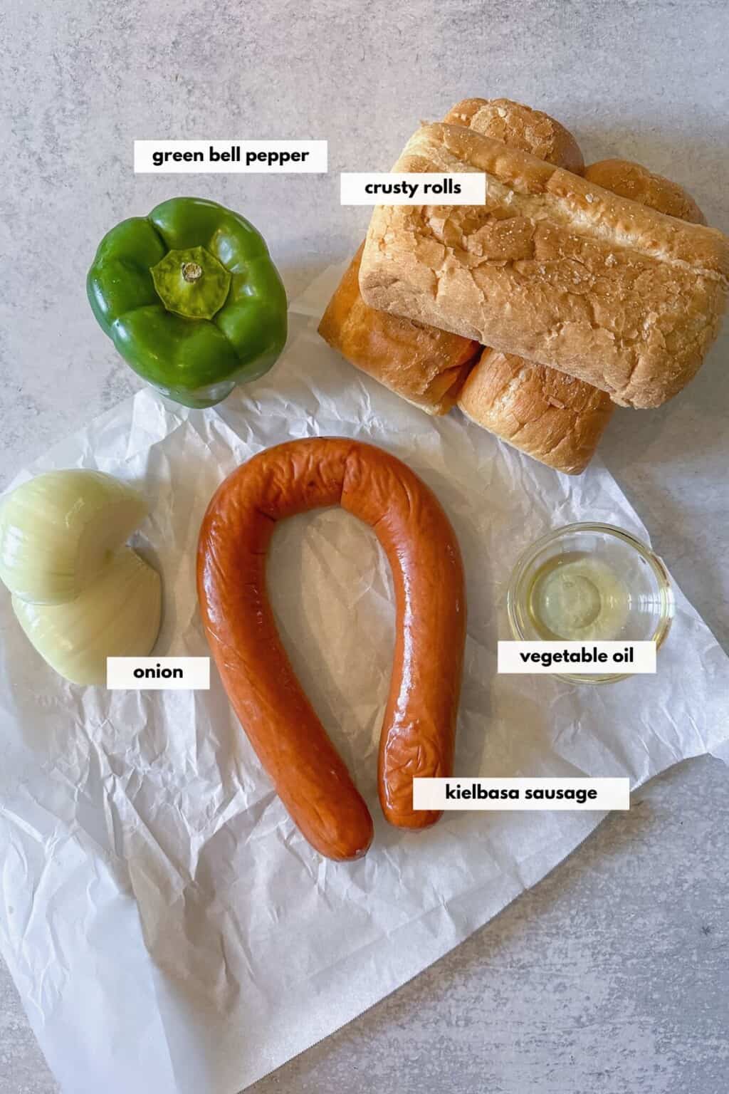 Cheesy Kielbasa Sandwiches