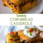 Cowboy cornbread casserole from This Farm GIrl Cooks.