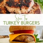 Stove top turkey burgers from This Farm Girl Cooks.
