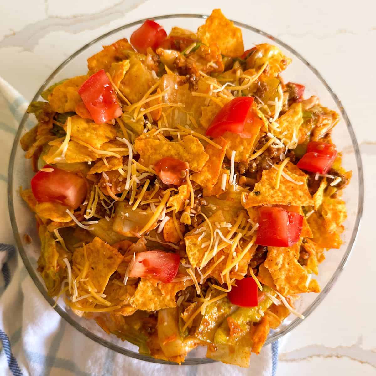 Taco Salad with Catalina Dressing