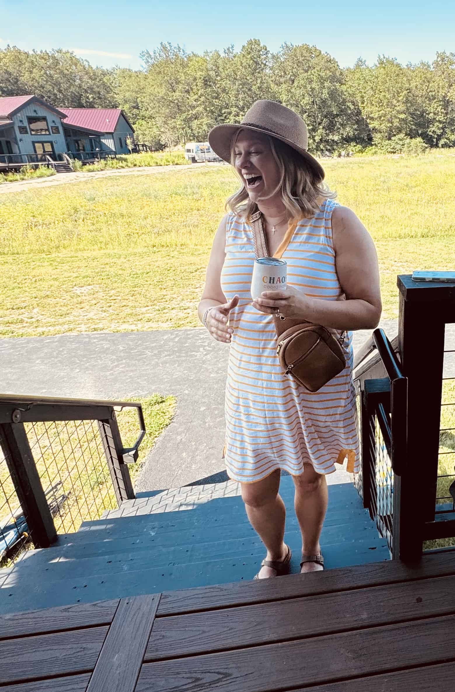 Deanne Frieders laughing.