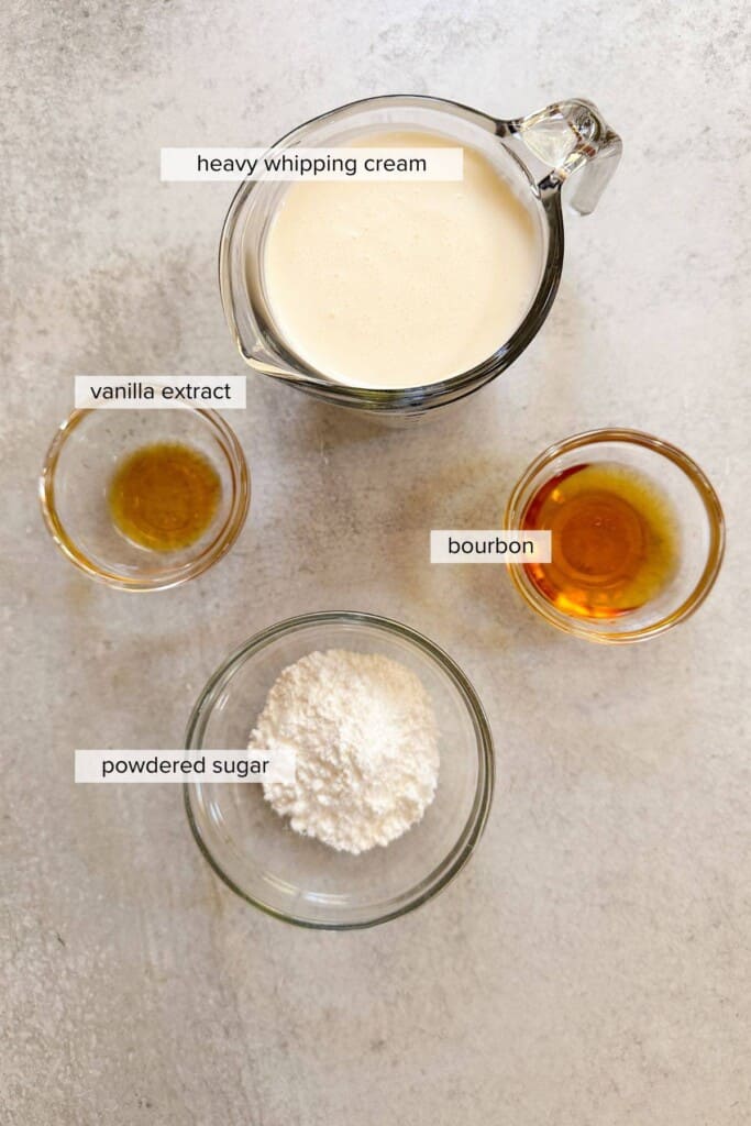 Bourbon Whipped Cream Recipe
