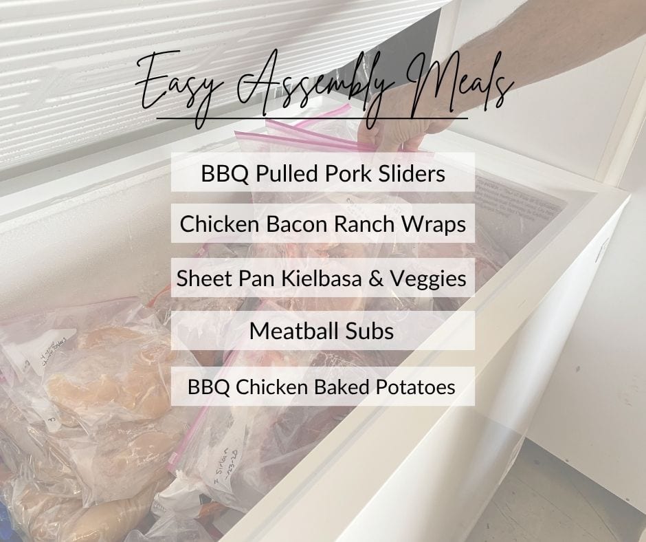 Easy meals for harvest season.