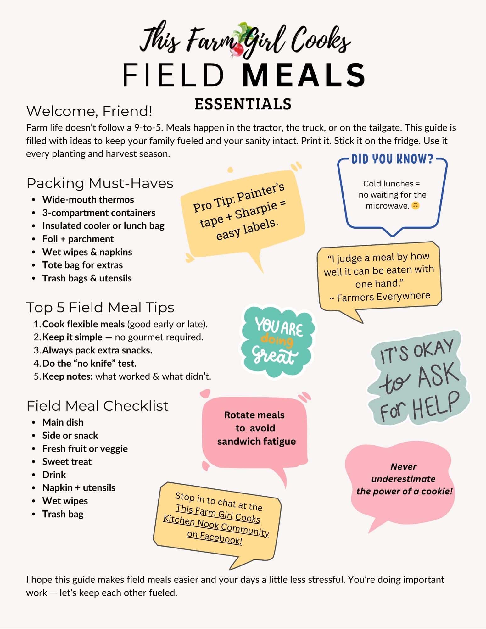 Field Meal Essentials