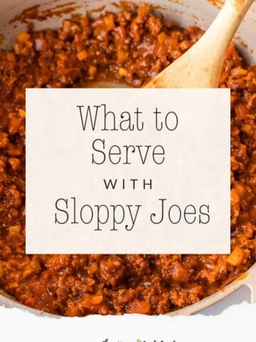 What to serve with sloppy joes.
