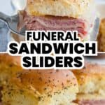 These easy funeral sandwiches are made with Hawaiian rolls, ham, cheese, and a buttery topping. Perfect for potlucks, holidays, or feeding a crowd — and they can be made ahead or frozen for later.