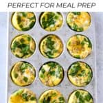 Easy mini quiche made in a muffin tin perfect for meal prep.