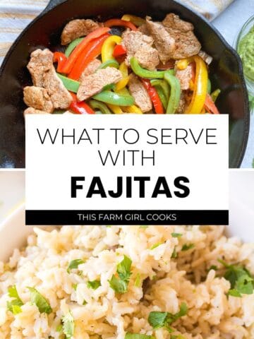 Side dishes to serve alongside fajitas.