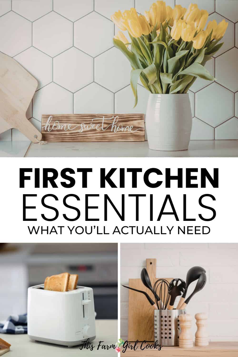 What you need to set up your first kitchen.