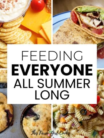 Feeding everyone all summer long - easy summer lunch ideas for busy families.