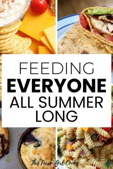 Feeding everyone all summer long - easy summer lunch ideas for busy families.