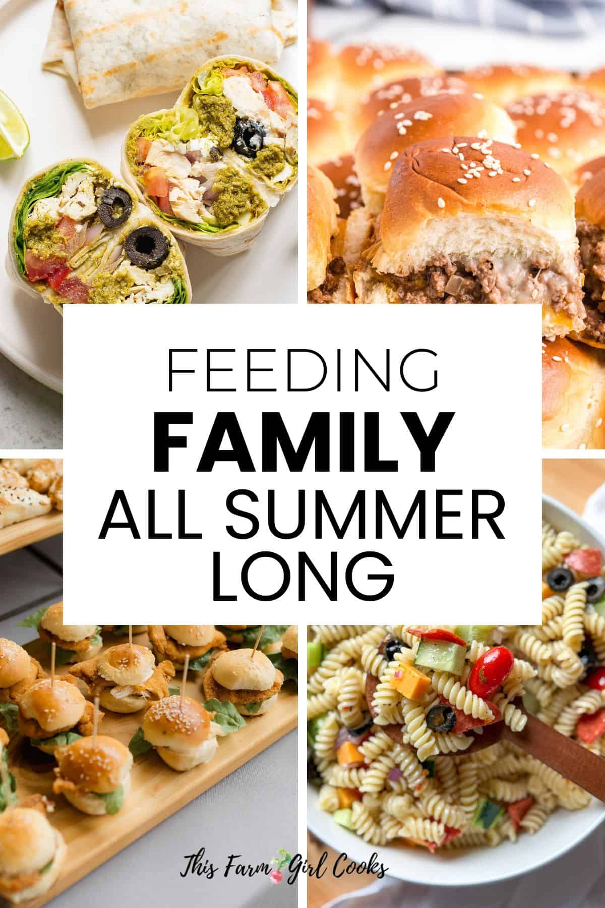 How to feed your family during the summer months.