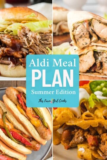 Aldi summer meal plan.