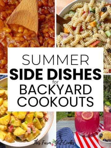 Side dishes for summer backyard cookouts.