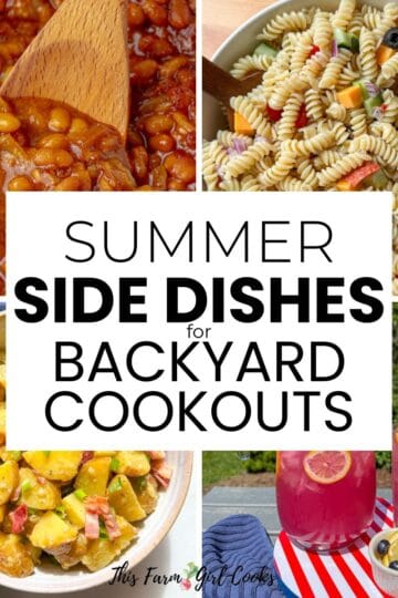 Side dishes for summer backyard cookouts.
