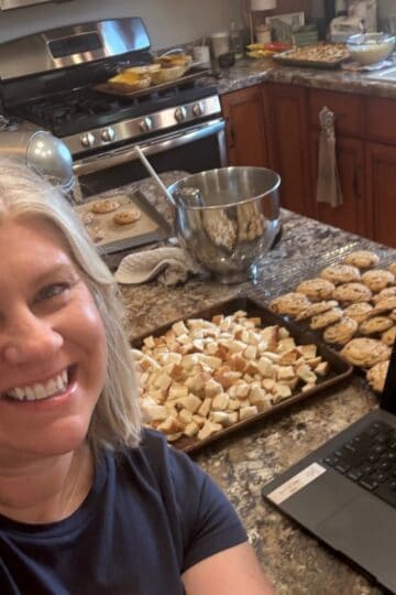 This Farm Girl Cooks, Deanne Frieders, in her Midwestern kitchen.